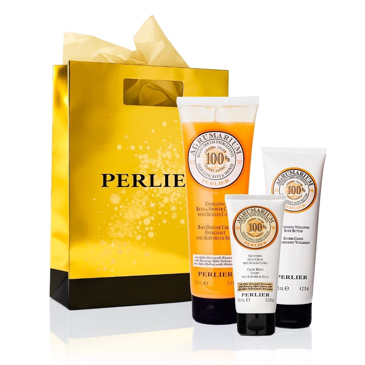Sicilian Citrus Bath & Body Gift Set - Perlier - BUNDLED BODYCARE, AGRUMARIUM