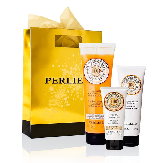 Sicilian Citrus Bath & Body Gift Set - Perlier - BUNDLED BODYCARE, AGRUMARIUM