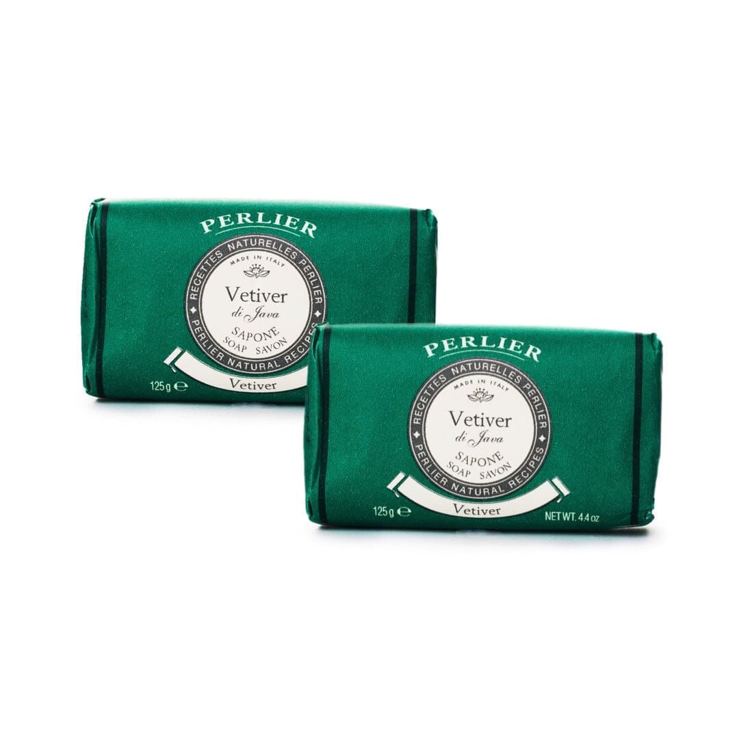 VETIVER BAR SOAP 2 - PACK - Perlier - BODY CARE, LIQUID & BAR SOAPS, WOODSY & EARTHY