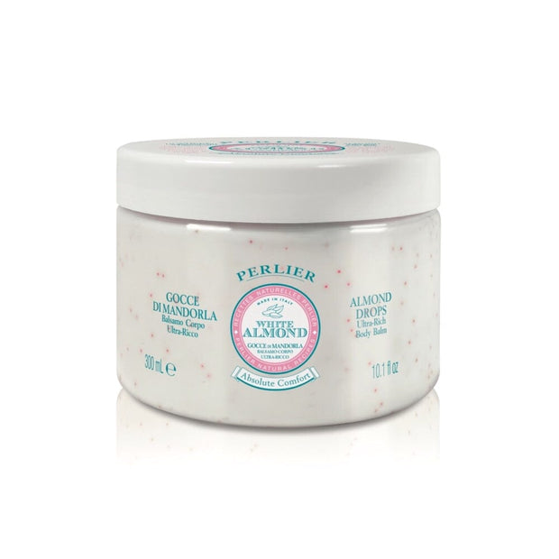WHITE ALMOND DROPS ULTRA RICH BODY BALM - Perlier - BODY CARE, BODY CREAMS & BUTTERS, WHITE ALMOND