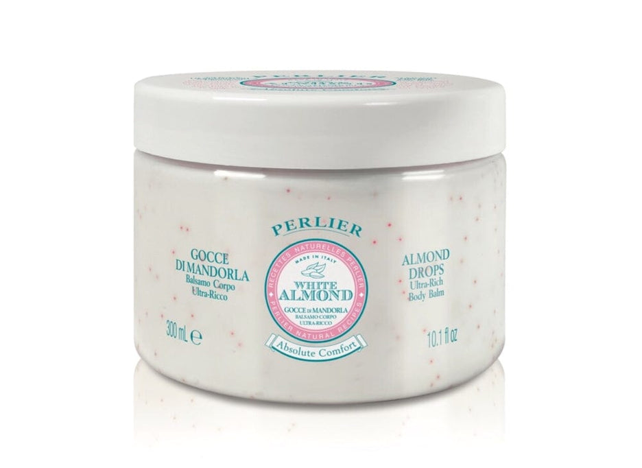 WHITE ALMOND DROPS ULTRA RICH BODY BALM - Perlier - BODY CARE, BODY CREAMS & BUTTERS, WHITE ALMOND