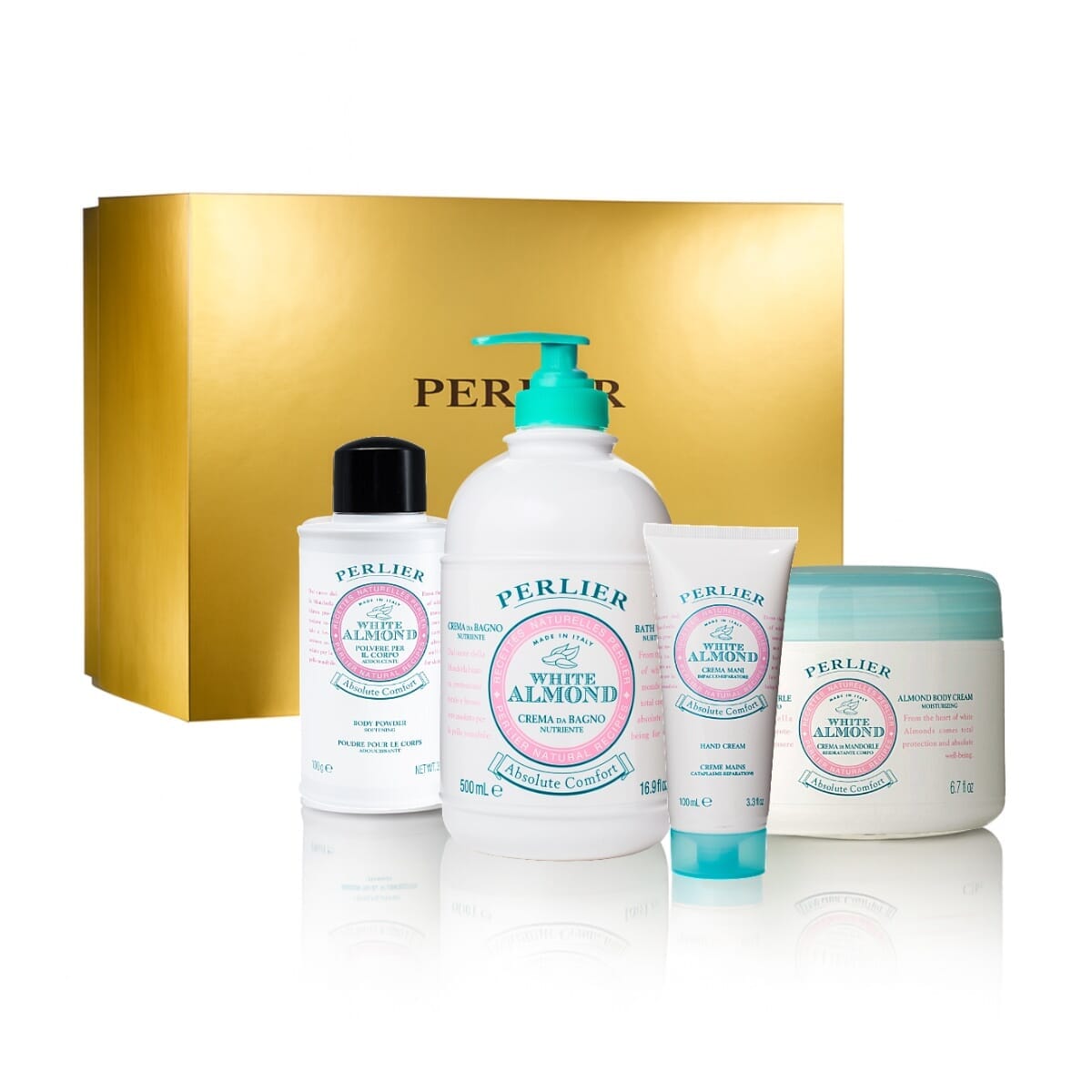 White Almond Holiday Gift Set - Perlier - BUNDLED BODYCARE, WHITE ALMOND