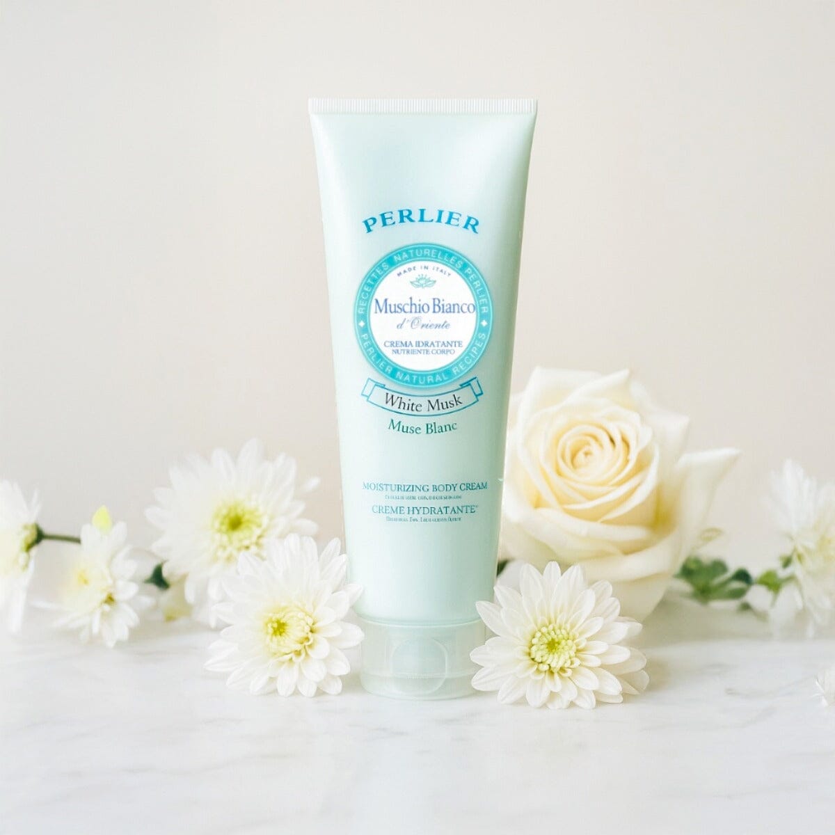White Musk Moisturizing Body Cream - Perlier - RETIRING BODY CARE, BODY CREAMS & BUTTERS, MUSK