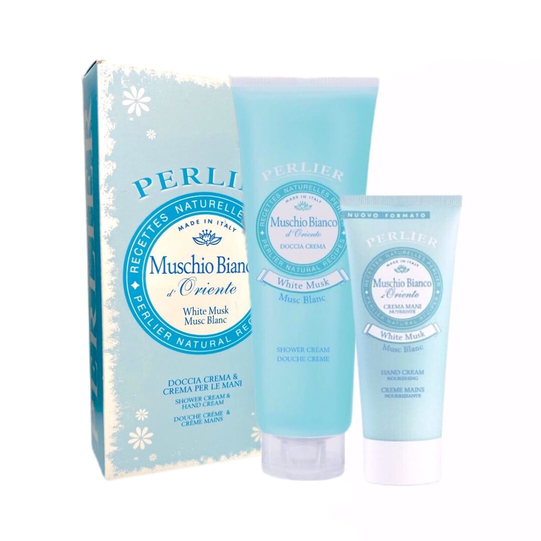 WHITE MUSK SHOWER & HAND CREAM GIFT SET - Perlier - BODY CARE, BATH & BODY, MUSKS, GIFT DUO