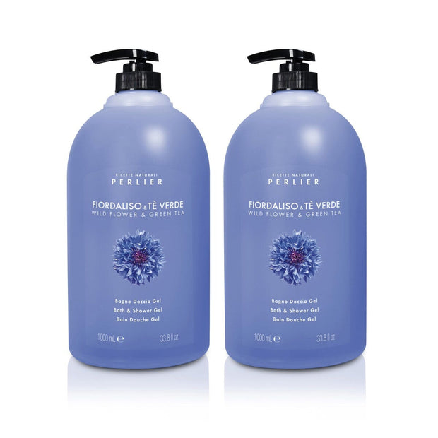 Wild Flower + Green Tea Bath & Shower Gel - Perlier - BODY CARE, BATH & SHOWER CREAMS, FLORAL, 2 LITER