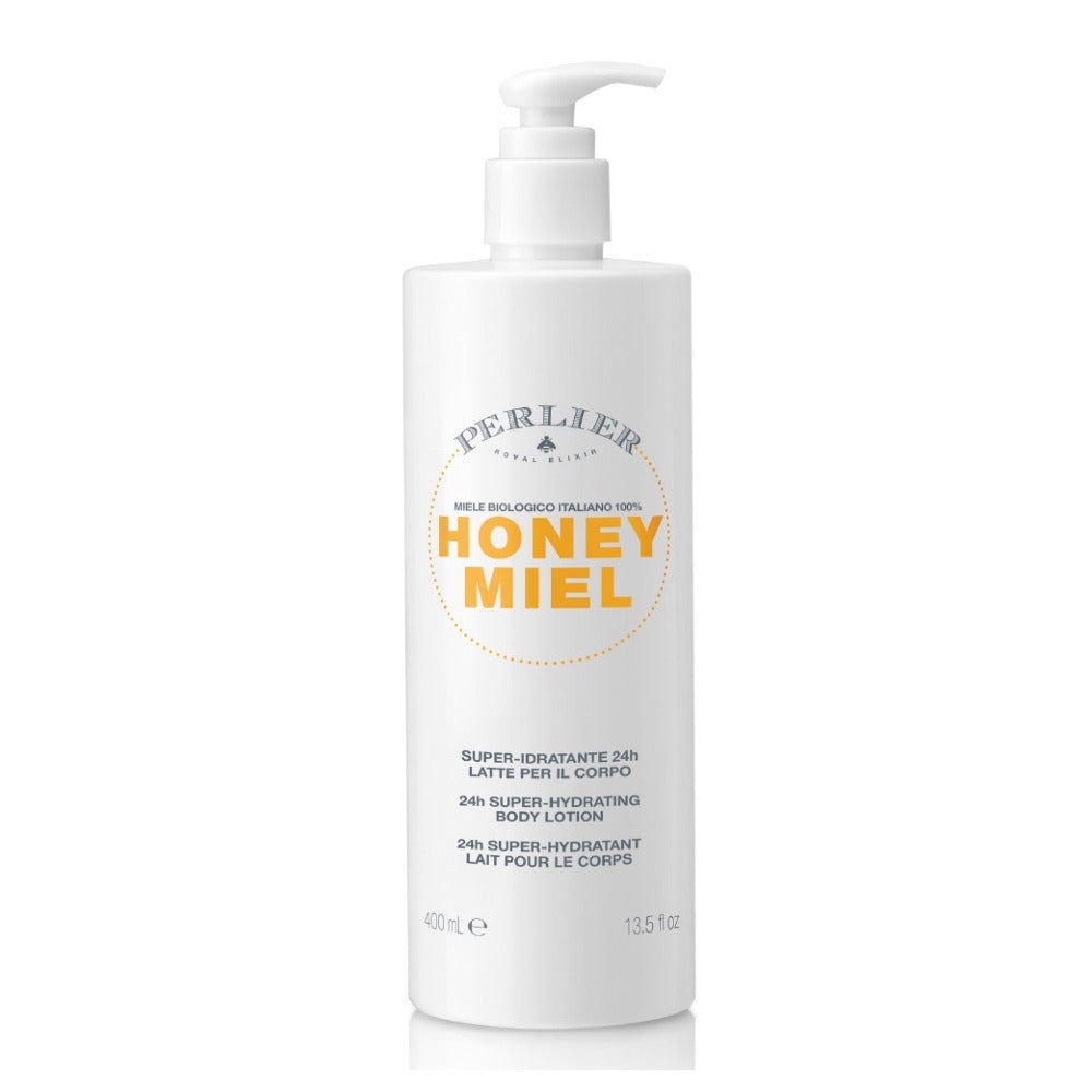 PERLIER 13.5 OZ HONEY MIEL 24-HOUR HYDRATING BODY LOTION IN PUMP-TOP BOTTLE