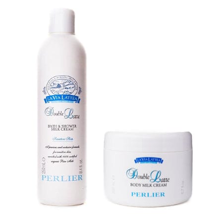 PERLIER DOUBLE LATTE BATH & BODY CREAM DUO