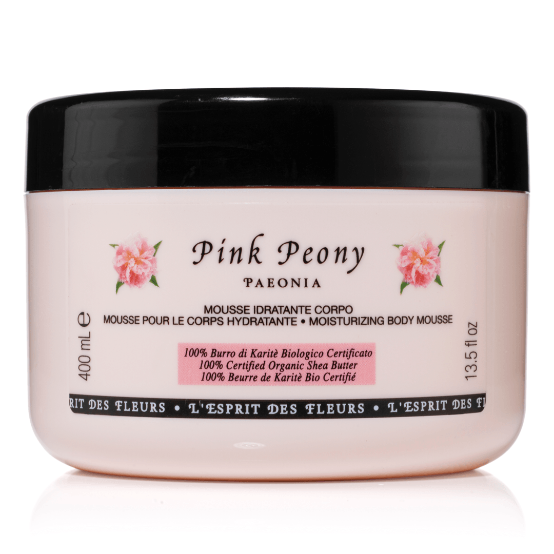 PERLIER'S SHEA BUTTER + PINK PEONY BODY MOUSSE