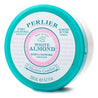 PERLIER 6.7 OZ WHITE ALMOND FIRMING BODY BUTTER IN WHITE JAR WITH LIGHT GREEH SCREW-TOP LID