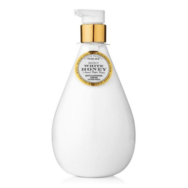 PERLIER’S 16.9 OZ WHITE HONEY BATH & SHOWER CREAM IN LIMITED-EDITION HOLIDAY BOTTLE